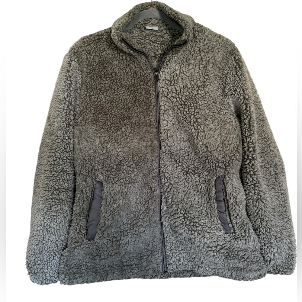 Katydid Gray Full Zip Fleece Jacket Size Medium (M)